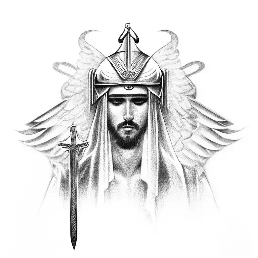 Winged Saint With Sword