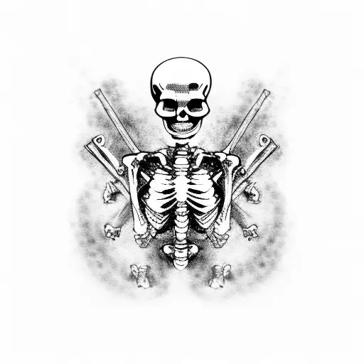 Skeletons Military Urkraine Saint Dinner