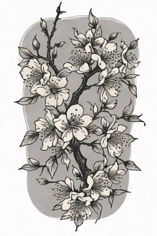 Cherry Blossoms Growing