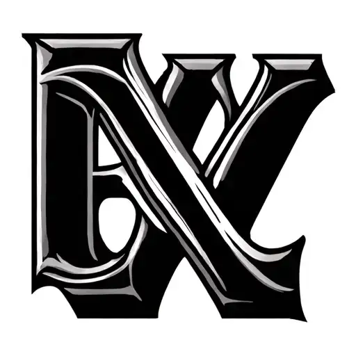 Letters A And V Combined In A Simple Symbol