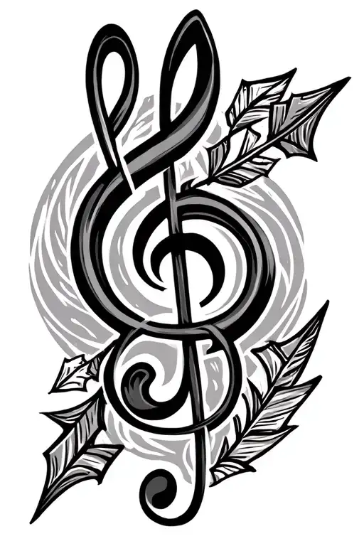 Treble Clef Arrow Family