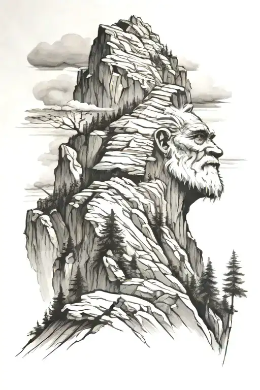 Old Man Of The Mountain Landscape