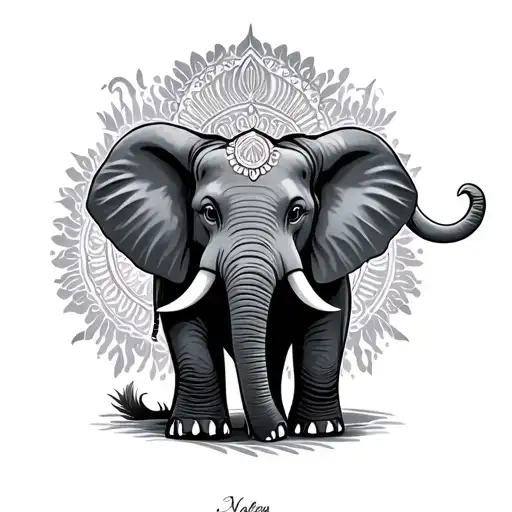 Naleya Name Elephant Surrounded