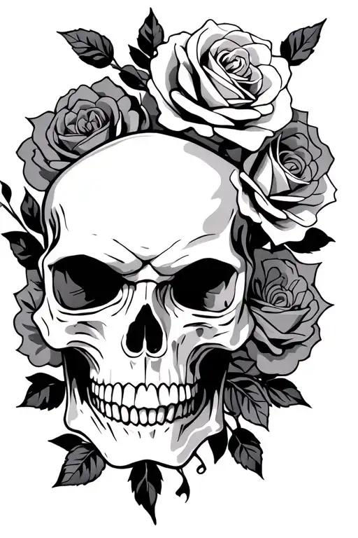 Leo Skulls Roses