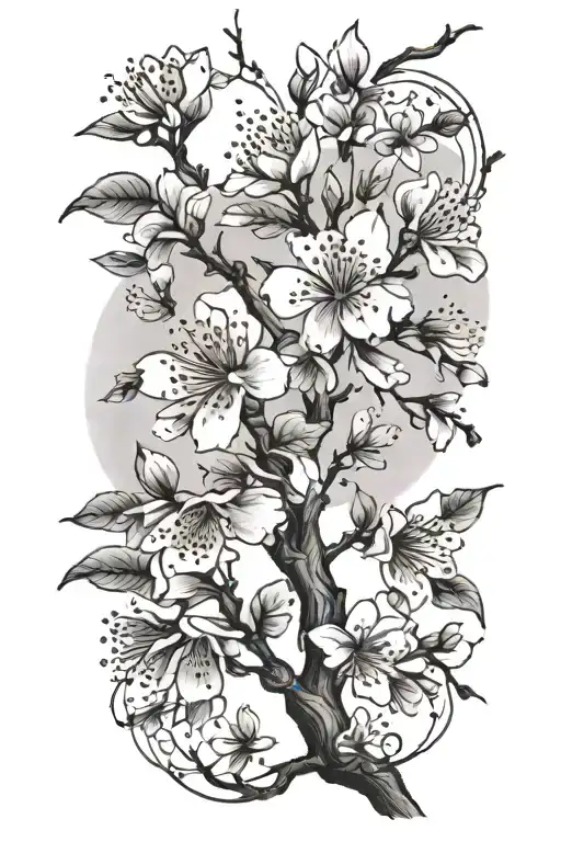 Cherry Blossoms Branch
