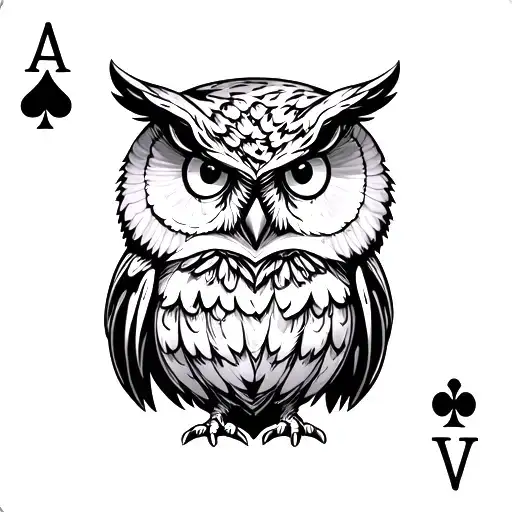 Owl Ace Of Spades