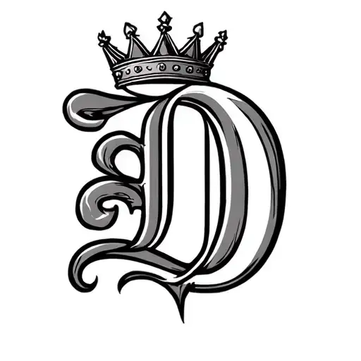 The Letter D With A Crown