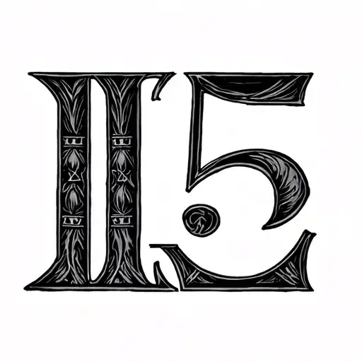 Roman Numeral Fifteen