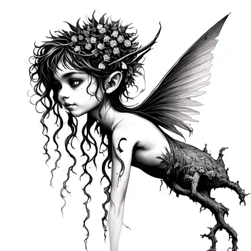 Pixie In Willow Tree