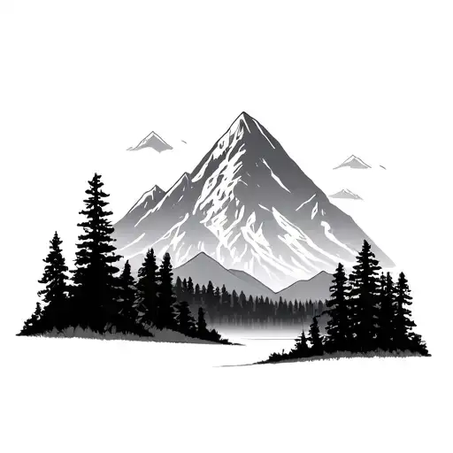 New Hampshire Forest And Mountains Across