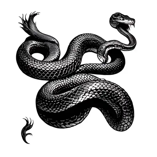 Snake Skin On Forearm