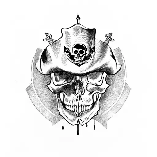 Skull With Pirate Hat