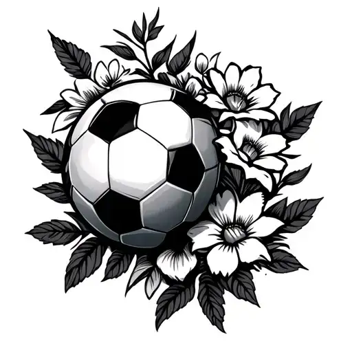 Monterrey Football With Flowers