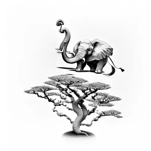 Bonsai With Elephant