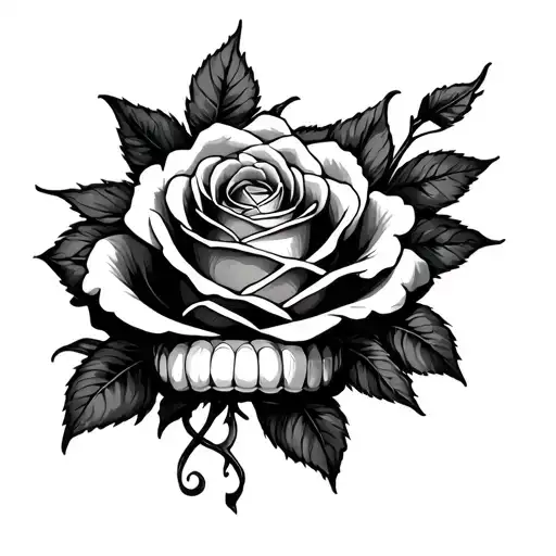 Mouth Eating Rose And Dreams Unwind Loves A State Of Mind