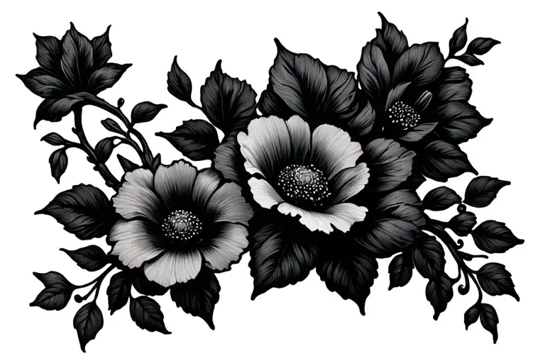 Vine Of Flowers Wrapping That Have Birth Month Flowers