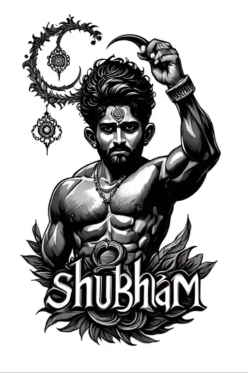 Shubham Name With Strength Theme