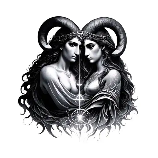 Aquarius Aries Libra Merged Together