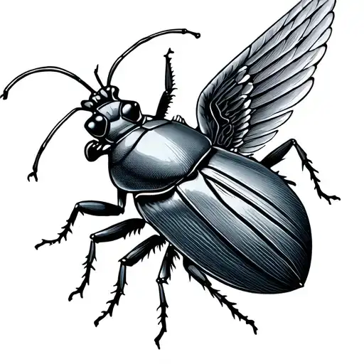 Delicate Winged Egyptian Beetle