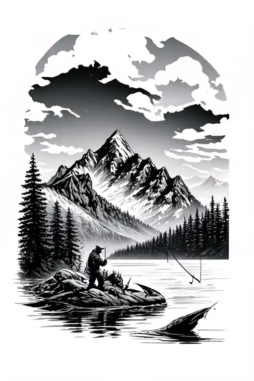 Fishing Hunting Loneliness Mountains