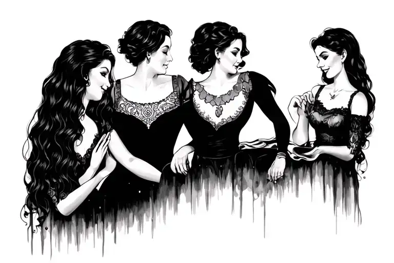 Daughters Family Wife