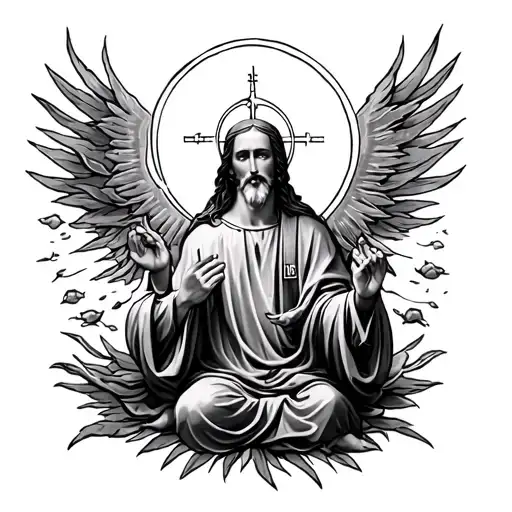 Religious Scene Depicted