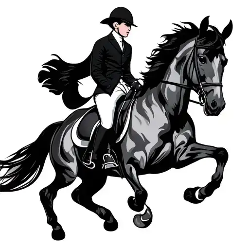 Horse Dressage Rider