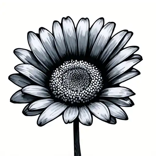 Upside Down Daisy Flower With Sider