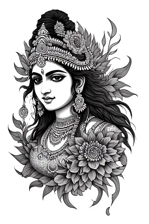 Hindu Mythology Inspired Tattoo Featuring