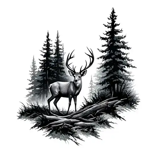 Deer In The Forest