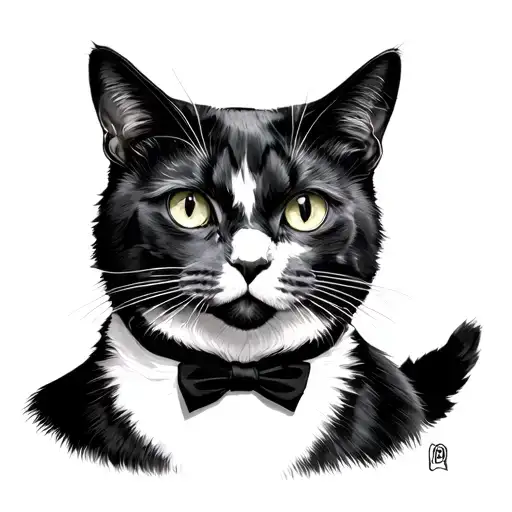 Tuxedo Cat Called Indie