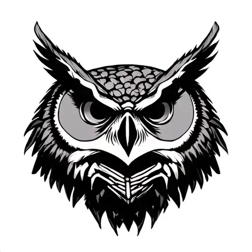 Gangster Skeleton Of An Owl