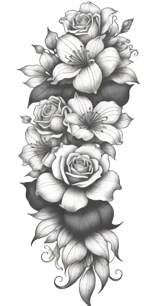 Flower Bouquet Sleeve