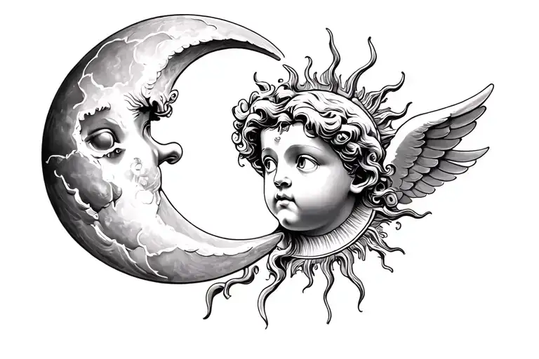 Cherub Moon Cherub Sun