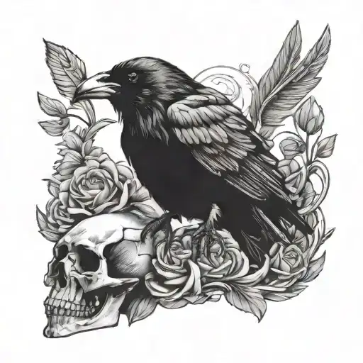 Raven And Skull