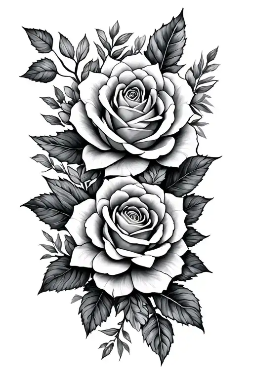 Rose And Succulents Sleeve