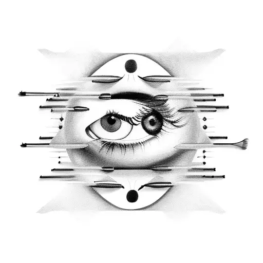 A Lash Artist Creating Music Notes With Eyelash Extensions