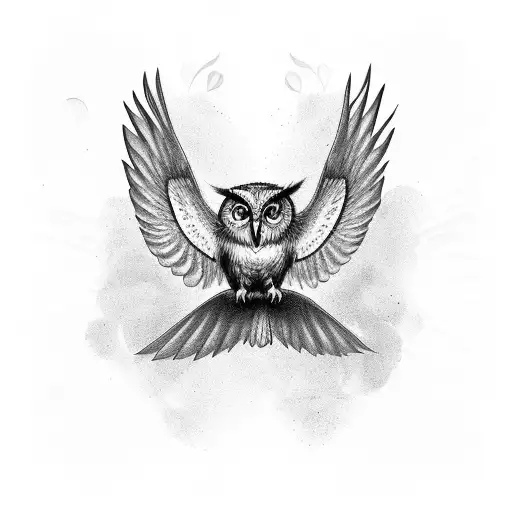 Flying Warrior Owl
