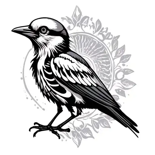 Partly Skeletal Bird