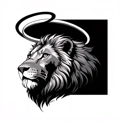 Lion With Halo