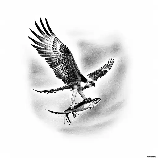 Osprey Catching A Fish