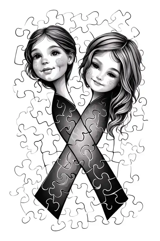 Autism Awareness Puzzles For Sister