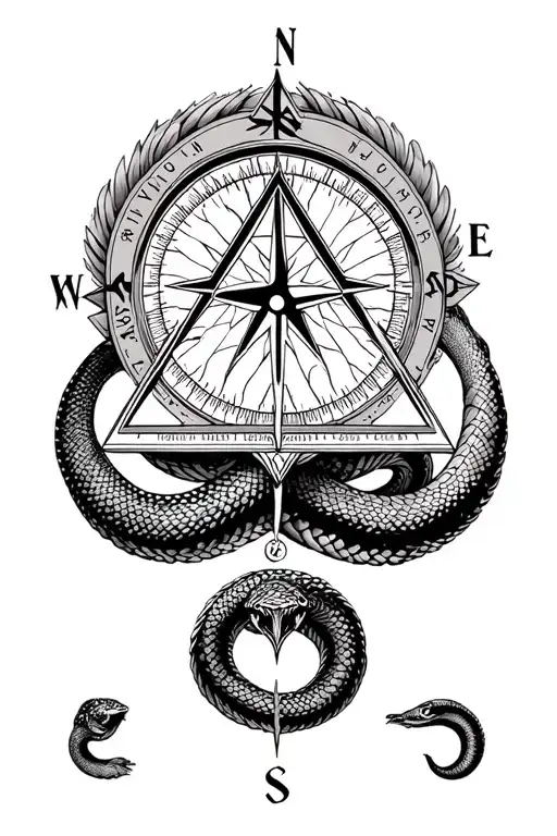 Time Pyramid Snake Compass