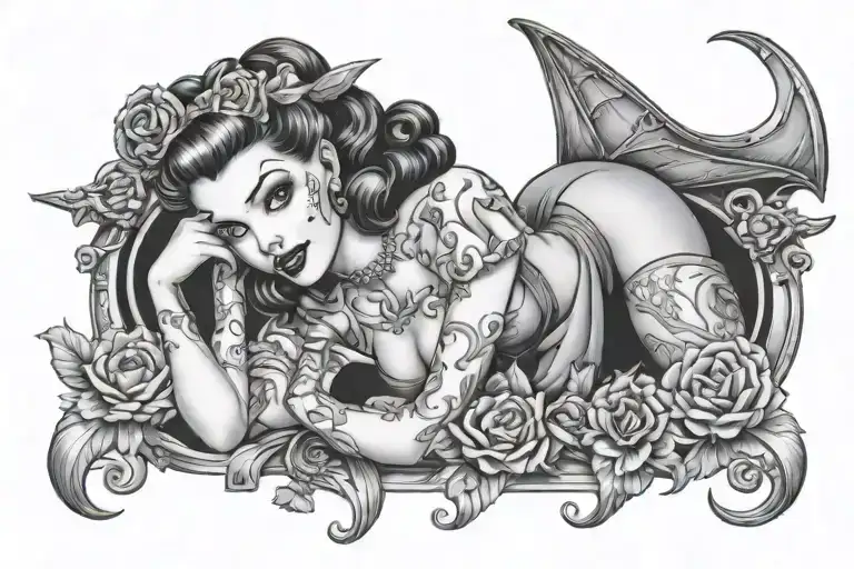 Halloween Pin Up Girl