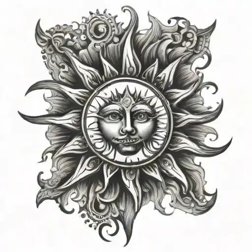 Sun With Six Points