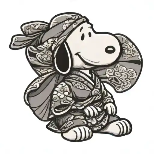 Snoopy In A Kimono