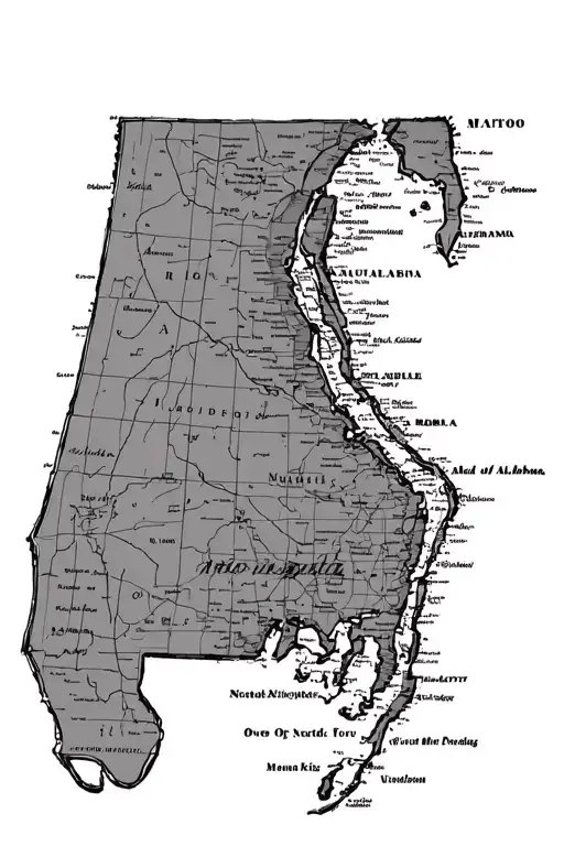 Nautical Map Of Mobile Alabama