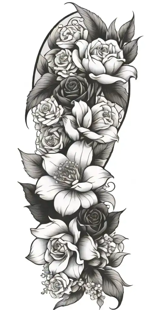 Flower Bouquet Sleeve