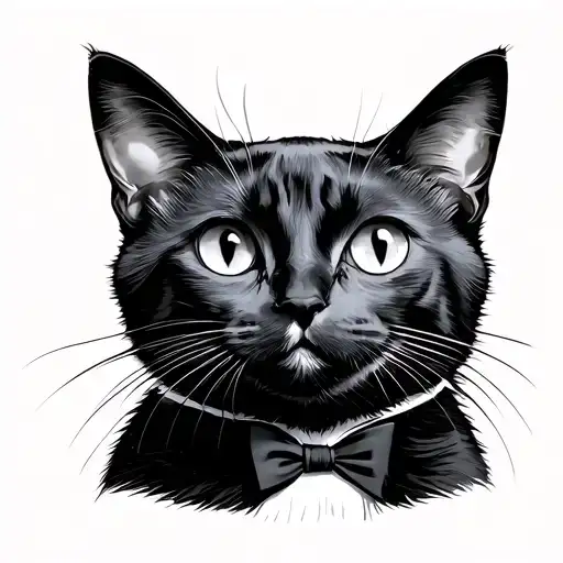 Simple Tuxedo Cat Called Indie