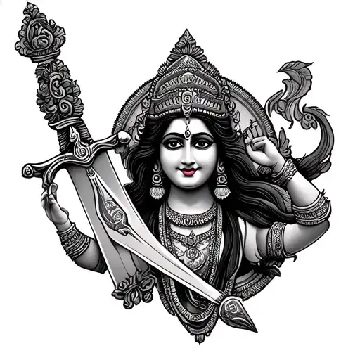 Lakshmi Narayana Name With Sword
